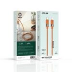 Green Lion 60W Silicone Cable USB-C to USB-C 1M - Orange