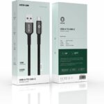 Green Lion Braided Zinc Alloy Cable USB-A to USB-C 18W - Black