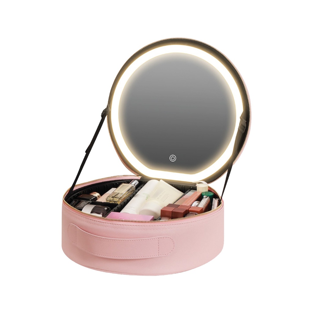 Green Lion Make Orginizer Pro with lighted mirror Green Lion Make Orginizer Pro with lighted mirror - الصورة 1