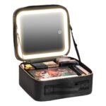 Green Lion  Makeup Orgianizer with lighted mirror