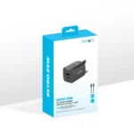 PAWA Retro 25W Type-C UK Plug with Lightning Cable - Black