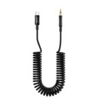 Porodo Type-C to AUX Coil Cable 1.2M - Black