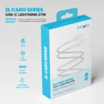 Pawa El Caro USB-A to Lightning Braided Cable 1.2M - Black