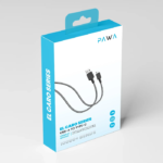 Pawa El Caro USB-A to Type-C Braided Cable 1.2M - Black