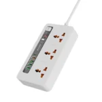 Porodo 3 AC 4 USB-A & USB-C PD 20W Multi-Port Super Hub 2M UK - White