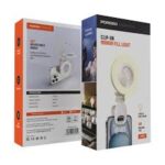Porodo Clip-On Lifestyle Portable Mini Selfie Mirror Ring Light - White