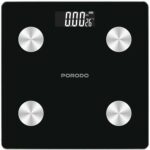 Porodo 'Gravis' Lifestyle Smart Body Fat Scale 30x30x2.5 (AAA batteries) - Black