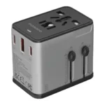 Porodo Mega Volt Universal Travel Adapter - Silver/Black