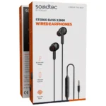 Porodo Soundtec Stereo Bass 3.5mm Wired Earphones - Black