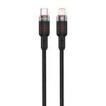 Porodo USB-C to Lightning Braided Cable - Black