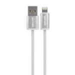 Porodo Woven 2.4A USB-A to Lightning Cable 1.2M - White