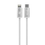 Porodo Woven 30W Lightning to Type-C Cable 1.2M - White