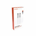 Porodo Woven 60W Type-C to Type-C Cable 1.2M - White