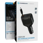 Powerology Cyber 81W USB-C Car Charger - Black