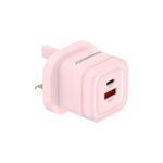 Powerology Dual-Port Fast Charging Adapter - Pink