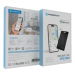 Powerology FindX IPX8 Smart Card Rechargeable Wireless Charging 100mAh - Black