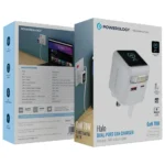 Powerology Halo Dual-Port GaN Charger - White