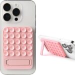 phone sticky holder 2 in 1 pink