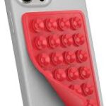 phone sticky holder red