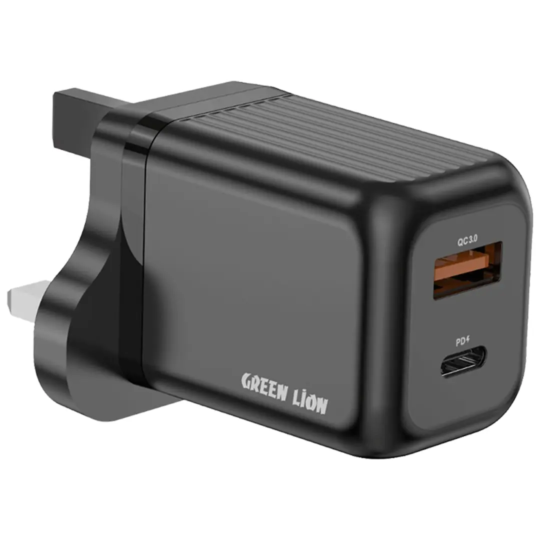 Green Lion Ultra Compact GaN Wall Charger 45W - Black green lion ganstorm technology supra 45w - Image 1