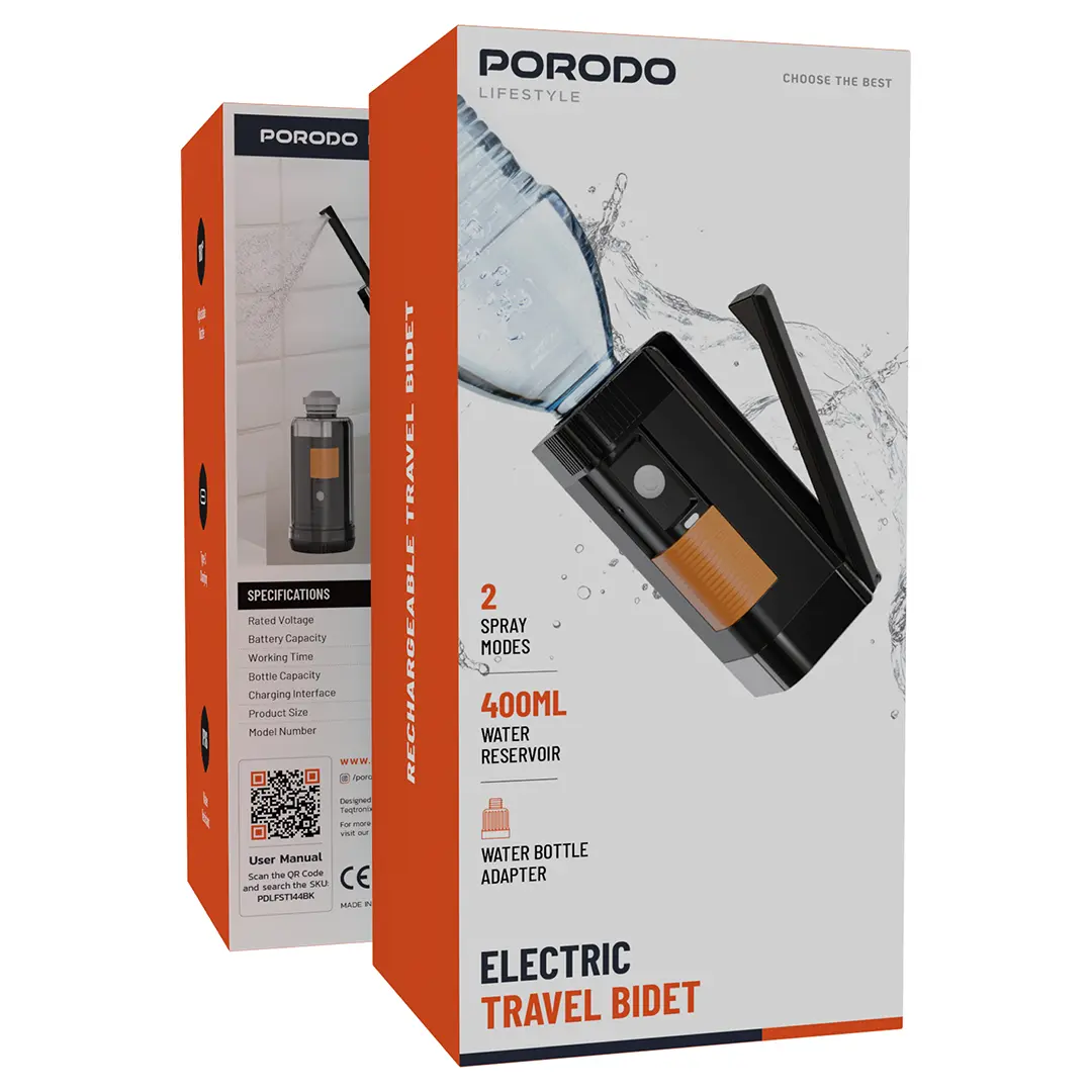 Porodo LifeStyle Electric Travel Bidet porodo lifstyle electric travel bidet - الصورة 1