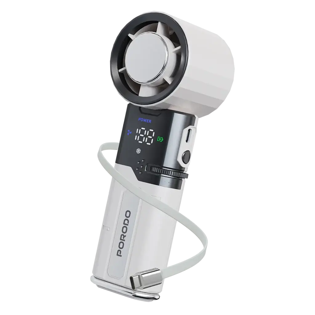 porodo chillo plus recargeable ice cooling fan porodo chillo plus recargeable ice cooling fan - Image 1