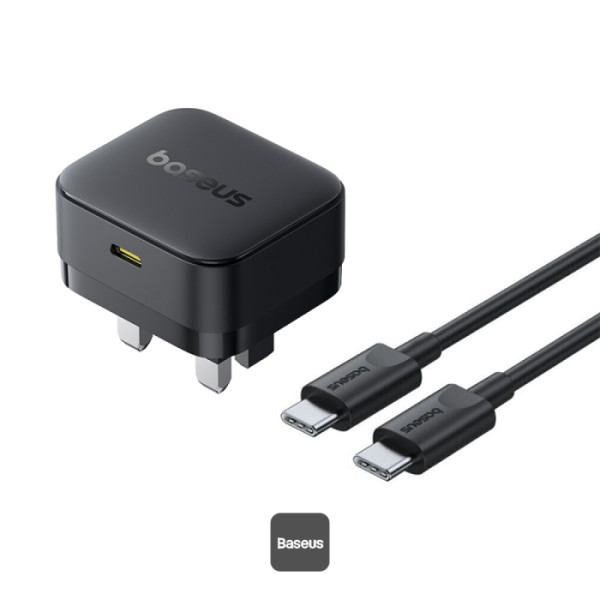 BASEUS PALM 30W FAST CHARGE - BLACK BASEUS PALM 30W FAST CHARGE WITH CABLE - BLACK - Image 1