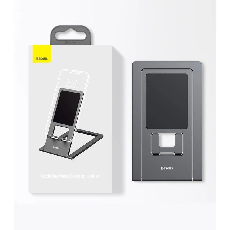 Baseus foldable Metal Desktop Holder Baseus foldable Metal Desktop Holder - الصورة 1