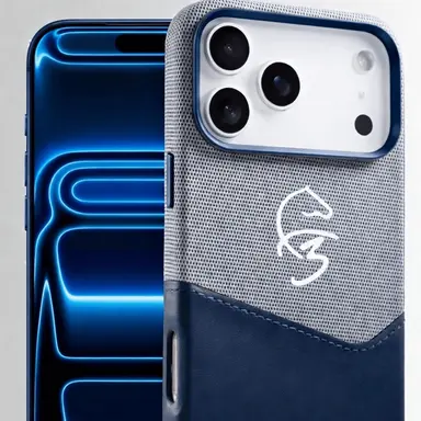 FAZAA F3 LEATHER CASE - BLUELGREY FAZAA F3 LEATHER CASE - BEIGE/WHITE - Image 1