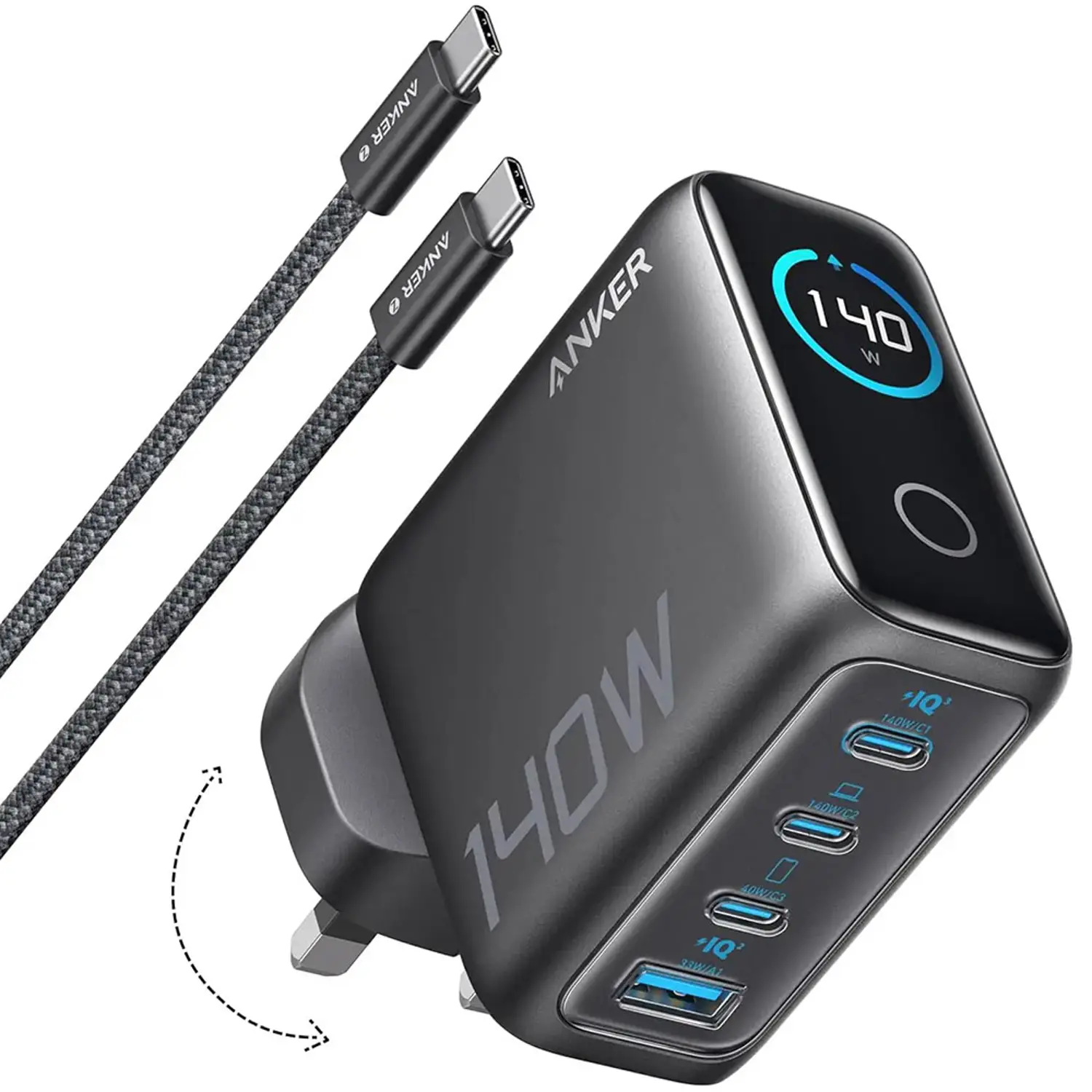 anker fast charging for four devices 140w anker fast charging for four devices 140w - الصورة 1