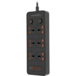 PORODO BLUE 6AC- POWER STRIP