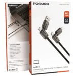 PORODO 4-IN-1 CHARGING AND DATA TRANSFER CABLE